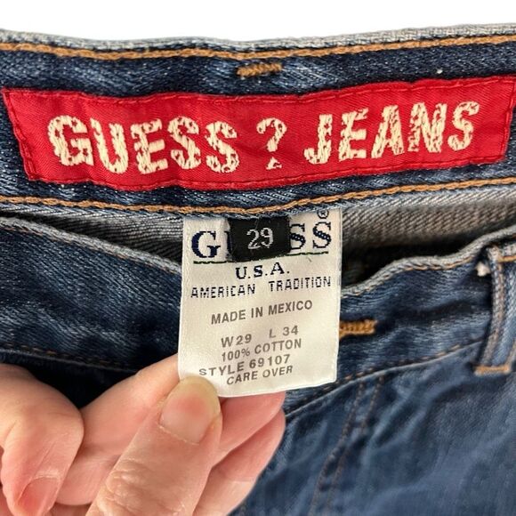 Guess Jeans Style 69107 Vintage Size 29 x 34 100% Cotton 90s Y2K - Picture 5 of 7